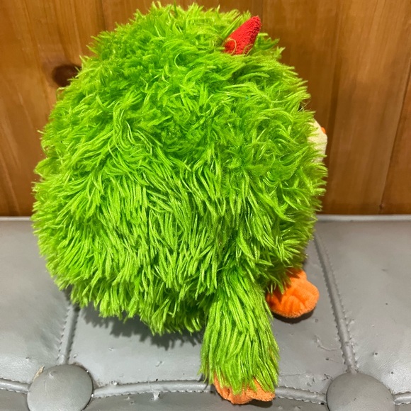 Collectors Ty Monstaz Beanie Maxine 8” Medium Green Stuffed Toy - Picture 4 of 9